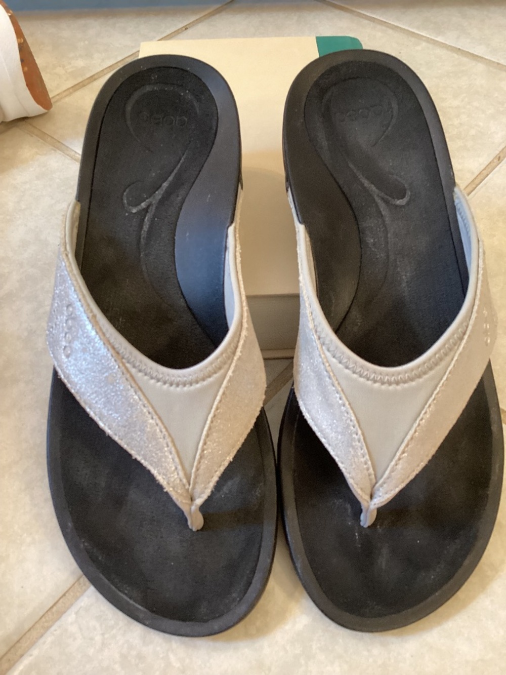 Abeo Balboa flip flops 8.5 neutral